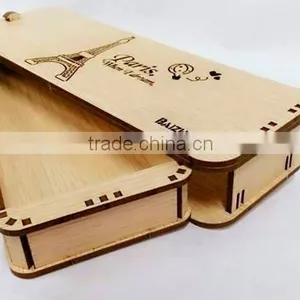 Custom Many Shape High-grade Popular Kids Wooden Pencil Box,prize Pencil Case thumbnail-1