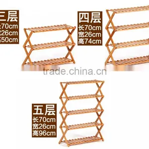 Home Furniture Wooden Folding Shoe Rack thumbnail-4