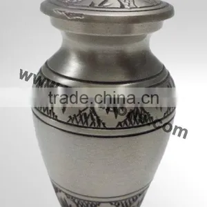 Indian Metal Urns | Metal Fancy Urns | Metal Cremation Urn | Pet Cremation Urns thumbnail-6
