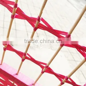 High Quality Customized Hotel Decorative Colorful Paper Rope Knitted Mini Folding Screen Room Divider thumbnail-4