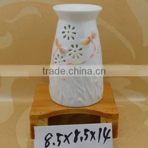 Hand Painted Ceramic Fragrance Oil Burner With Tealight Candle Factory Supply thumbnail-2