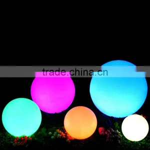 Diameter 15cm/ 20cm/ 25cm/ 30cm/ 35cm/ 40cm/ 50cm/ 60cm /80 cm Plastic LED Wedding Lighted Balloon for Outdoor thumbnail-2