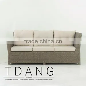 Salinas Wicker Right Hand Sofa 3 Seats - Weather Resistant Outdoor Wicker Love Seat thumbnail-5