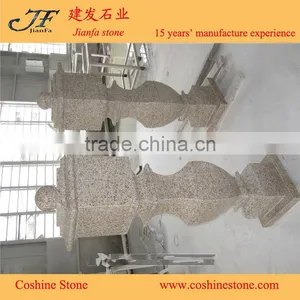 Prefab Chinese G682 Granite Yellow Rusty Granite Balcony Column thumbnail-3