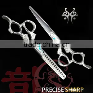 2017 Newest Design Barber Scissors Japanese 440C Steel Hair Scissors thumbnail-1