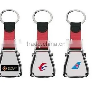 Custom Logo Mini Aircraft Buckle Seatbelt Keychain for China Airlines Corporate Gift & Merchandise thumbnail-1