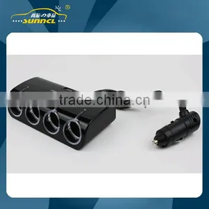 2015 CE Approval 4 Way Car Adapter Cigarette Lighter Socket for IPhone , Tablet , Samsung thumbnail-1