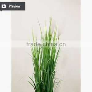 63 Inch Nature Look Artificial Grass Potted Onion Grass With Weed Fake Pots Plant thumbnail-2