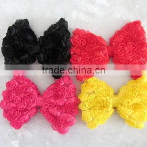 Shabby Bow Flower Clip for Kids Hair Accessories thumbnail-5