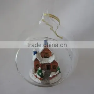 Crystal Balls Dollarma One Dollar Cheapest XMS Christamas Bear Deer Santa SnowFlake Glass 156044-15049 thumbnail-1