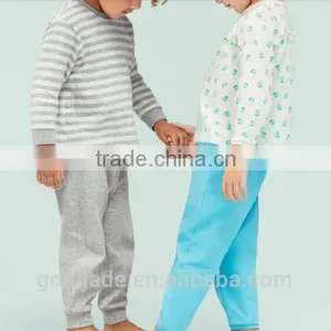 2016 Wholesale Kids Baby Stripe Pajama Suits Kids Stripe Cotton Pajamas thumbnail-4