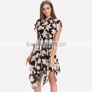 Latest Womens Wholesale Summer Boho Chiffon Dress thumbnail-3