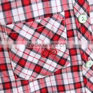 2015 Summer Boy's Short Sleeve Shirts Children Checked Shirts Latest Styles of Boys Shirt Blouse thumbnail-5