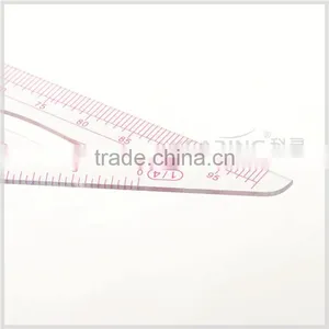 Kearing Sanwich Line Triangular Scale Rulers 1:4 & 1:5 Scale for Fashion Design, High Quality Ruler for Sewing Market #8545 thumbnail-5