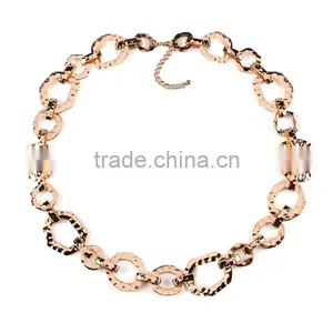 Big Brand Irregular Geometric Circle Alloy Long Chain Necklace thumbnail-2