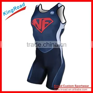 2016 New Arrival China Custom Sublimated Sleeveless Wrestling Overall/quick Dry Overall With Cheap Price thumbnail-2