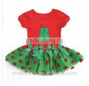2017 Children Kids Christmas Tree Ruffle T-shirt and Ruffle Pant Outfit Ruffle Outfit thumbnail-1