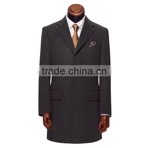 Men Coat Winter Wear Wool Fabric Grey Color thumbnail-1