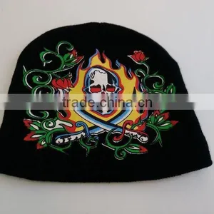 High Quality Acylic Print Knitted Hat thumbnail-1