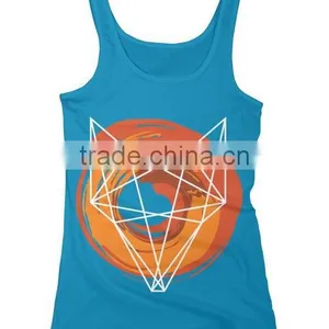 China Wholesale Custom Printing 100 Cotton Bulk Ladies Sports Tank Top thumbnail-5