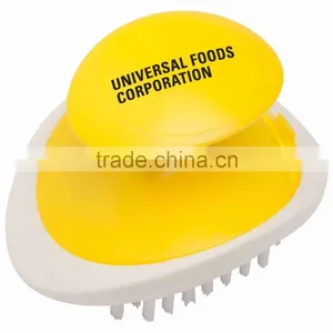 Palm Fruit & Vegetable Brush - Ergonomic Design Allows You to Slide Hand Between Handle and Base and Comes With Your Logo thumbnail-4