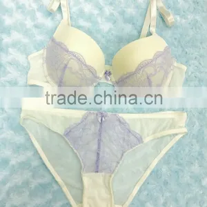 New Design FASize OEM Underwear Women Push Up Bra Brief Photo thumbnail-3