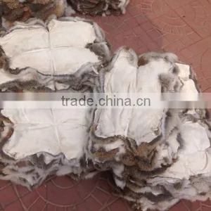 Top Quality Real Rabbit Fur / Natural Rabbit Skin / Rabbit Skin Price With Factory Price thumbnail-3