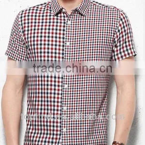 Latest New Design Cotton Plaids Men Shirts Shirt Manufacturer in China thumbnail-1