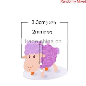 Wood Sewing Buttons Scrapbooking 2 Holes Sheep At Random thumbnail-2