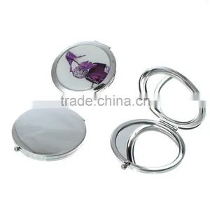 Custom Promotion Round High-Heeled Shoes Compact Mirror Compact Mirror thumbnail-1
