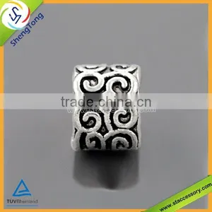Zinc Alloy Beads Bracelet Beads Flat Metal Beads thumbnail-1