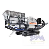 SBM Strong Adaptability Hydraulic-driven Track Mobile Crusher thumbnail-1