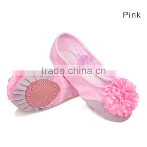 High Quality Soft Canvas Dance Shoes Split Sole Ballet Shoes thumbnail-3