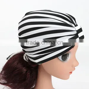 Kids Novelty Hats With Strip Pattern, Custom Colorful Kids Turban Cap thumbnail-3