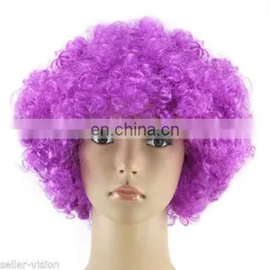 Cheap Colorful Afro Party Wig thumbnail-4