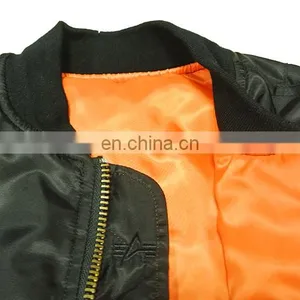 2017 Wholesale Cheap Plain Women Men Bomber Jacket thumbnail-4