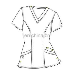 2017 Fashionable Hospital Female Staff Nurse Uniform Design thumbnail-4