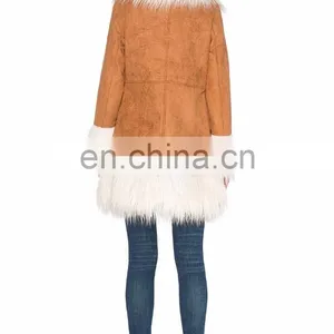 Lady's Most Fashion Lady Suede Fur Coat thumbnail-1