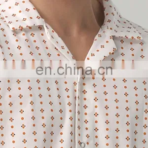 V-neck Comfortable Flame Retardant Hospital Clothing Patient Gown thumbnail-3