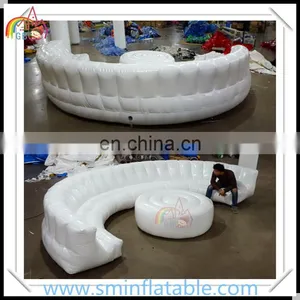 Wholesale Led Inflatable Round Sofa, Inflatable Lounge With Led Light, Led Furniture for Sale thumbnail-1