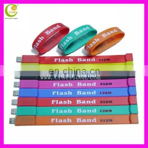 Promotional Wholesale Colorful Custom Silicone Usb Wristband 4gb Flash Drive With Free Sample thumbnail-6