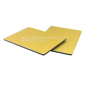 Alucoone Grossy Yellow Decorative Fireproof Aluminum Composite Panel thumbnail-3