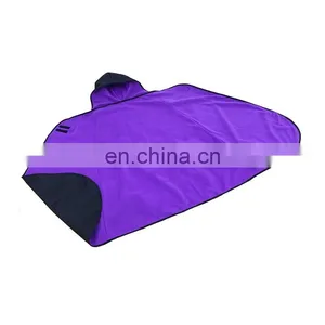 Multi-purpose Adult Waterproof Hooded Blanket Poncho With Polar Fleece Lining thumbnail-1