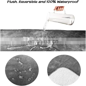 Waterproof Pet Blanket Soft Plush Throw Protects Couch Chair Car Bed From Spills Stains Or Fur-Machine Washable thumbnail-4