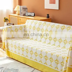 Riches Base Home Decoration Accessories 100% Polyester Plush Multiple Seats Sofa Cover Couch Protector thumbnail-4