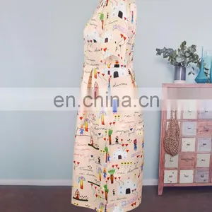 2019 Summer Printed Round Neck Short Sleeves Dress Long Women Mommy And Me Dress (this Link for Girls,1-8years) thumbnail-3