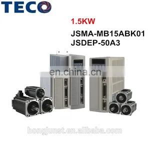 TECO 1.5KW ac Servomotor and Servo Drive JSMA-MB15ABK01 + JSDEP-50A3 thumbnail-1