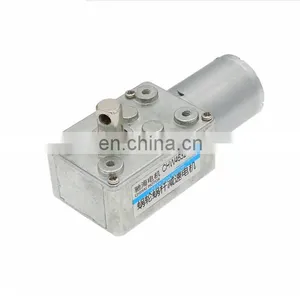 Chinese Factory 24v Permanent Magnet dc Motor Geared Worm Gear in Stock thumbnail-1