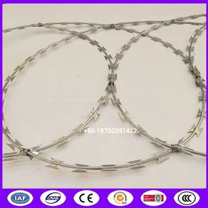 BTO -22 Cross Blade Flat Barbed Wire Strip Razor Sharp Ribbon Silver Fencing thumbnail-3
