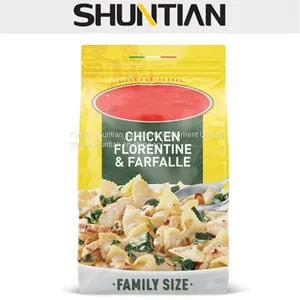 500g Heat Seal Chicken Florentine Farfalle Stand up Pouch thumbnail-1